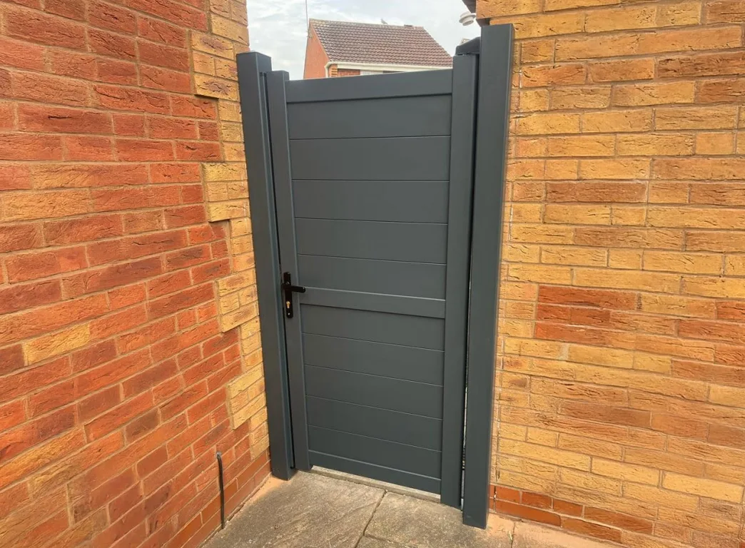 Pedestrian Gate With Full Vertical Infill