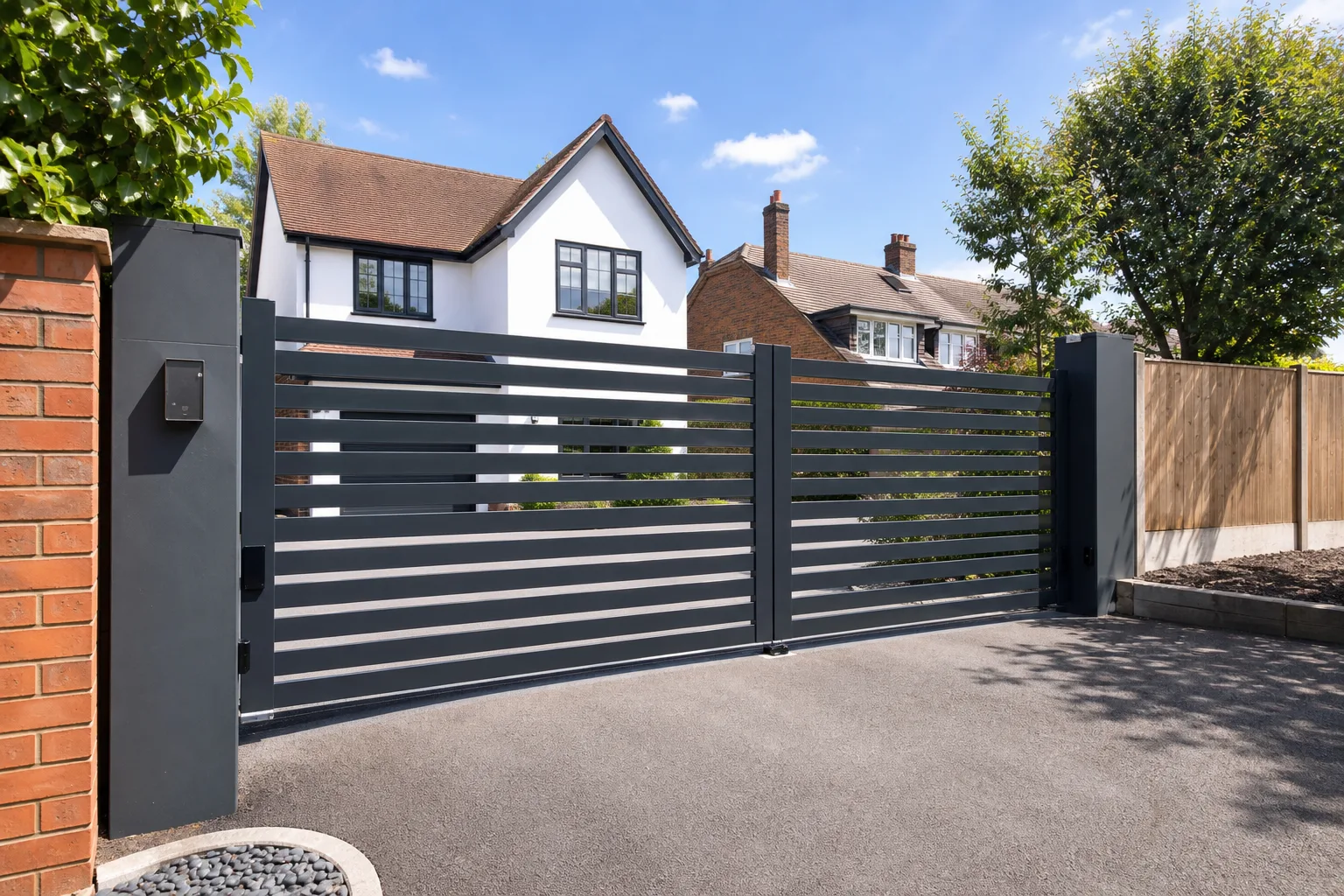 Driveway gate installation in Birmingham, West Midlands