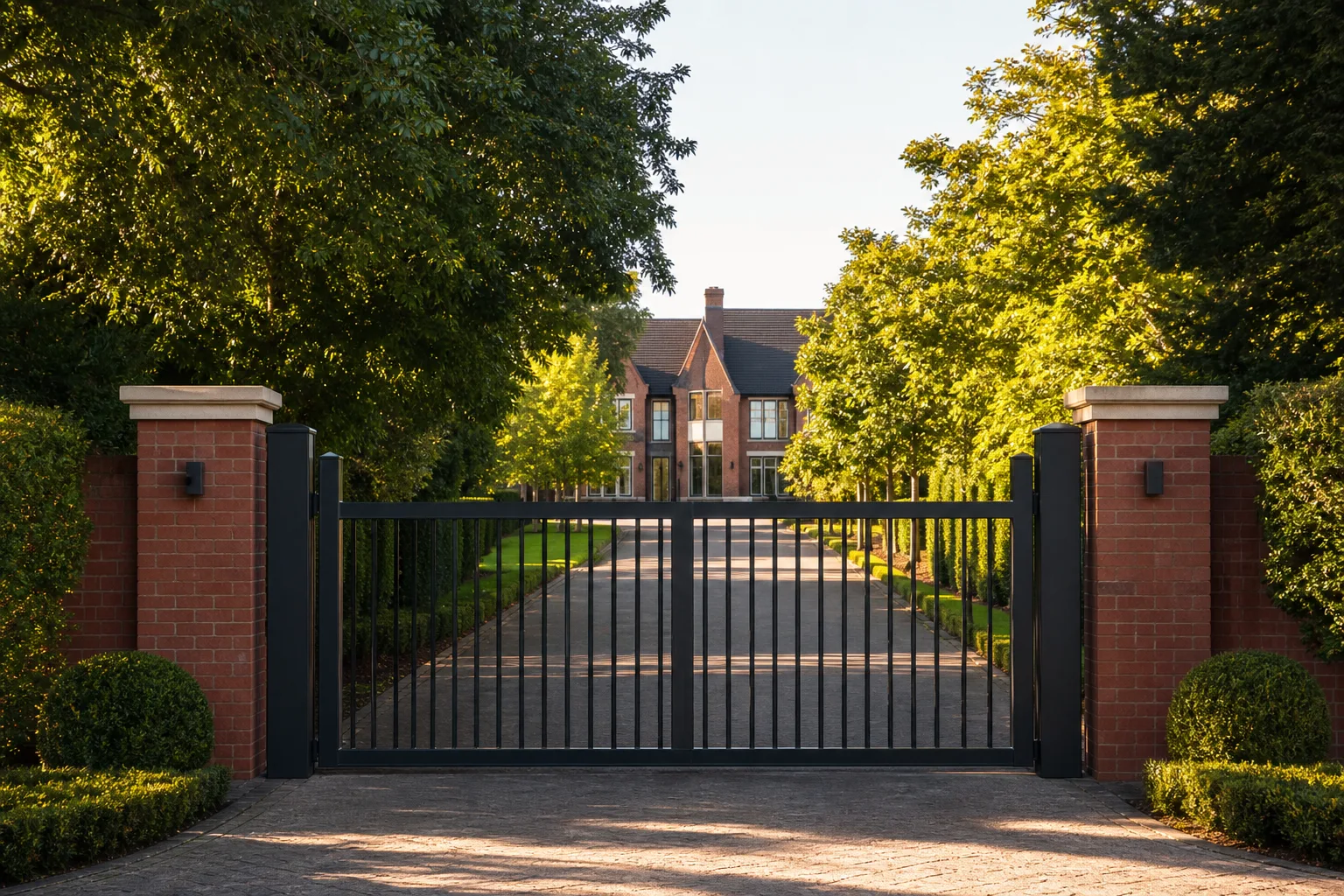 Driveway gate installation in Sutton Coldfield, Birmingham
