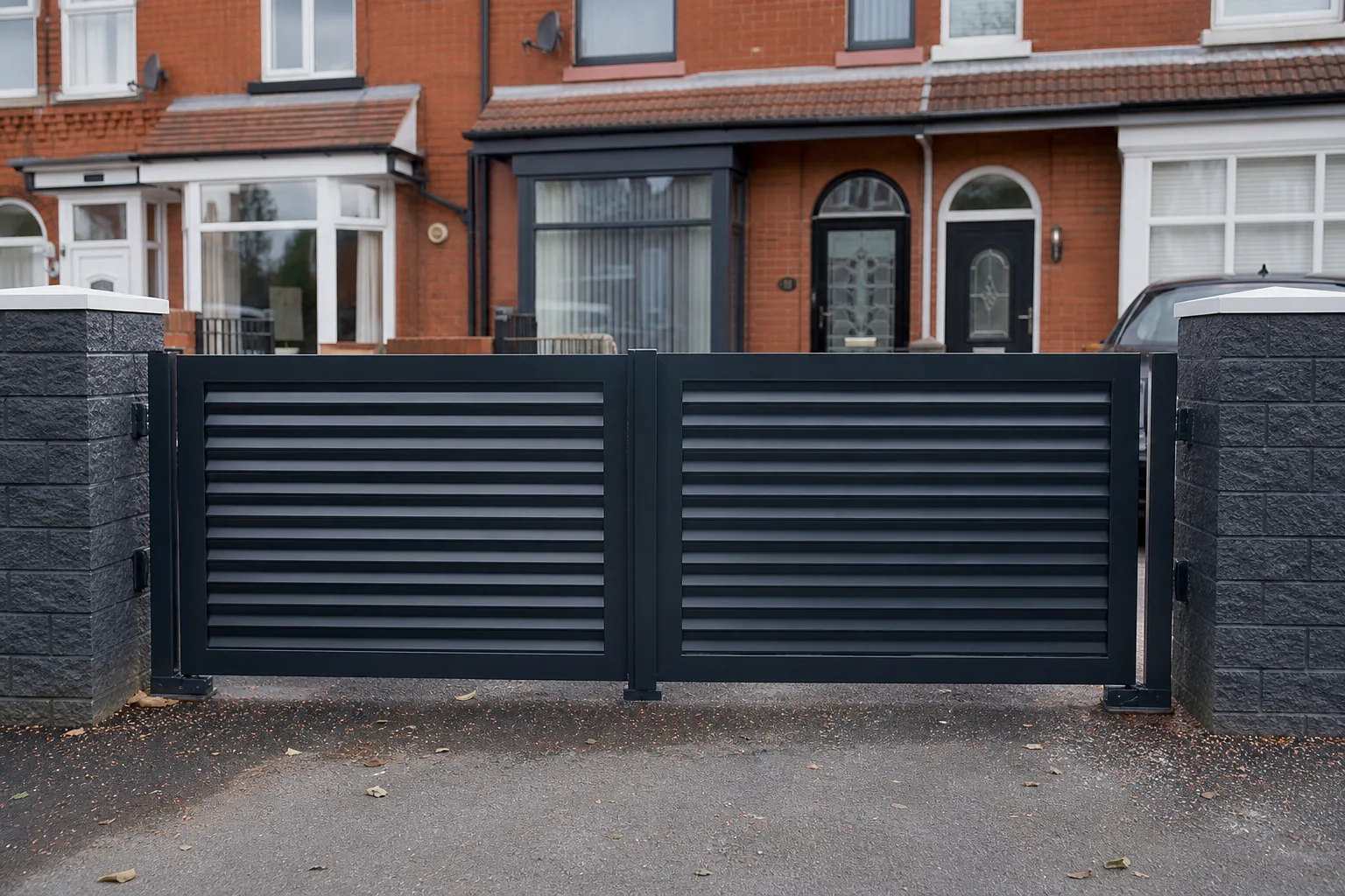 Driveway gates installed in Walsall, West Midlands